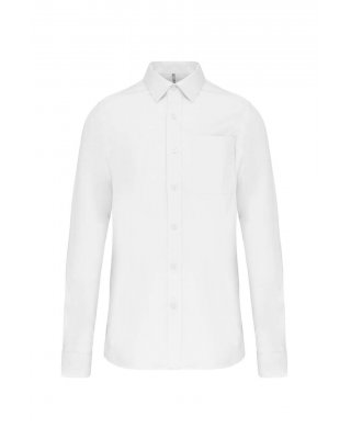 MEN'S LONG-SLEEVED COTTON POPLIN SHIRT