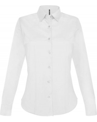 LADIES' LONG-SLEEVED STRETCH SHIRT