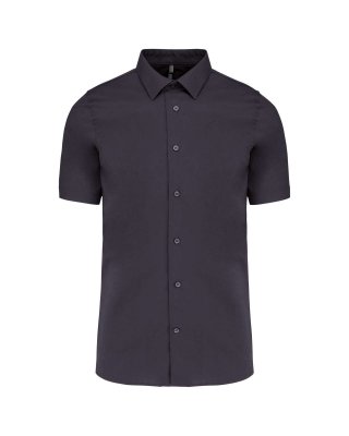 SHORT-SLEEVED COTTON/ELASTANE SHIRT