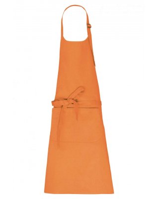 APRON WITH POCKET IN ORGANIC COTTON