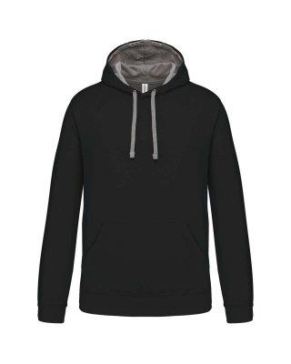 MEN'S CONTRAST HOODED SWEATSHIRT