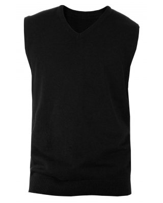 MEN'S SLEEVELESS V-NECK JUMPER