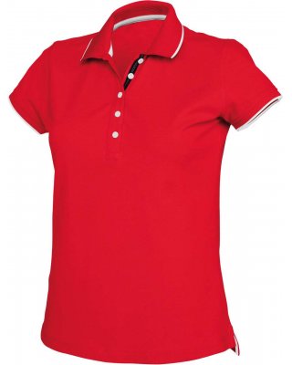 LADIES' SHORT-SLEEVED PIQUÉ KNIT POLO SHIRT