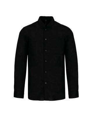 MEN'S LONG-SLEEVED MANDARIN COLLAR SHIRT