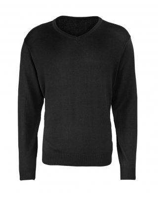 MEN'S KNITTED V-NECK SWEATER