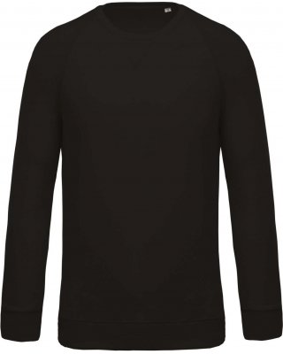 MEN'S ORGANIC COTTON CREW NECK RAGLAN SLEEVE SWEATSHIRT