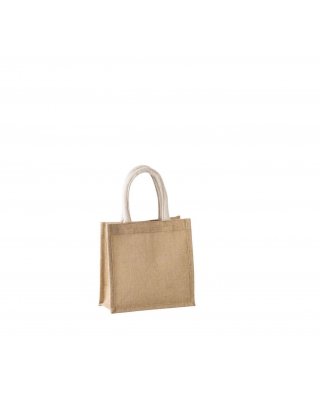 JUTE CANVAS TOTE - SMALL