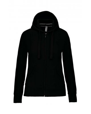 LADIES' FULL ZIP HOODED SWEATSHIRT