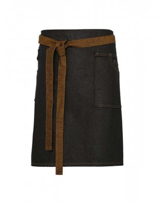 'DIVISION' WAXED LOOK DENIM WAIST APRON