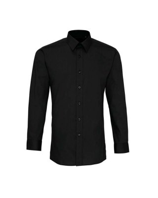 MEN’S LONG SLEEVE FITTED POPLIN SHIRT