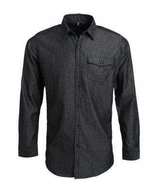 MEN’S JEANS STITCH DENIM SHIRT