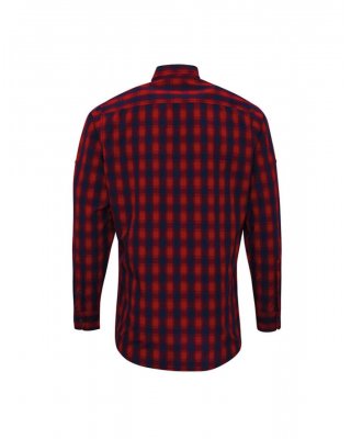 'MULLIGAN' CHECK - MEN'S LONG SLEEVE COTTON SHIRT