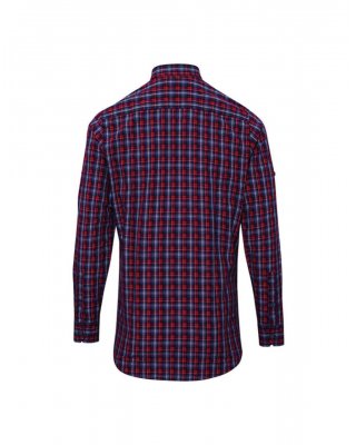 'SIDEHILL' CHECK - MEN'S LONG SLEEVE COTTON SHIRT