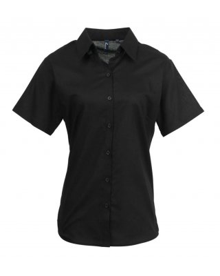 WOMEN'S SHORT SLEEVE SIGNATURE OXFORD BLOUSE