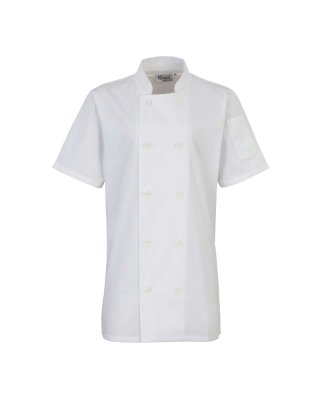 WOMEN'S SHORT SLEEVE CHEF'S JACKET