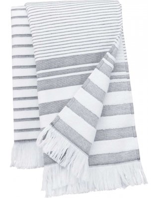 STRIPED FRINGED FOUTA